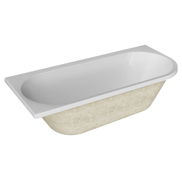 Акриловая ванна Marka One Alisa MG 170x75 L белая, с каркасом и экраном Акриловая ванна Marka One Alisa MG 170x75 L белая, с каркасом и экраном