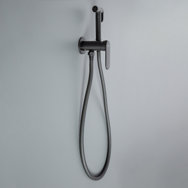 Гигиенический душ со смесителем AVS Beauty черный матовый Гигиенический душ со смесителем AVS Beauty черный матовый