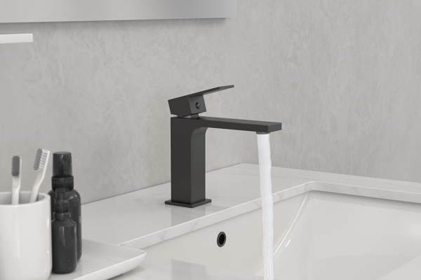 Смеситель для раковины AVS Cube черный матовый Смеситель для раковины AVS Cube черный матовый