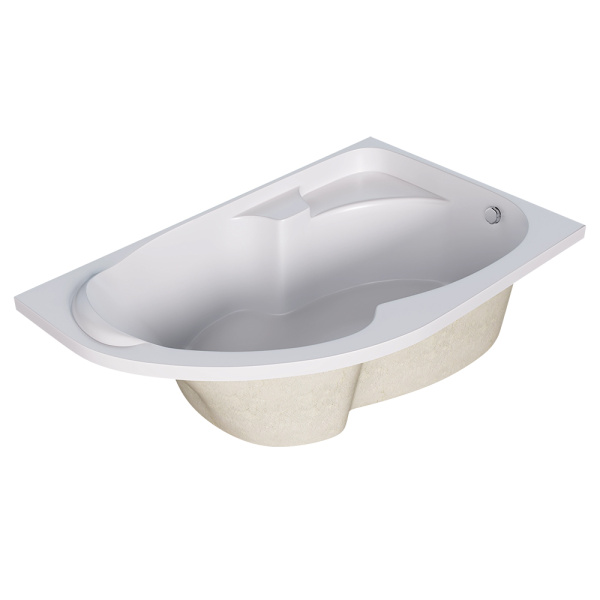 Акриловая ванна 1MarKa Diana 160x100 R белая, с каркасом и экраном Акриловая ванна 1MarKa Diana 160x100 R белая, с каркасом и экраном