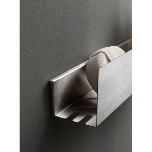 Полка Aquanet Магнум Н 334111 брашированная сталь Полка Aquanet Магнум Н 334111 брашированная сталь