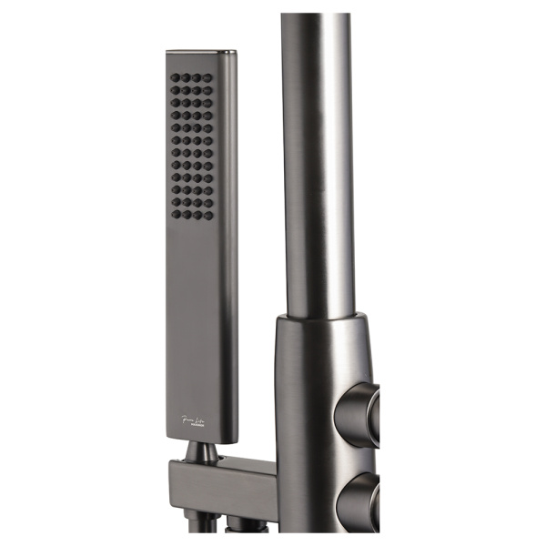 Смеситель для ванны с душем Maxonor Pure Life Genius PL3098-9 напольный, пепельный Смеситель для ванны с душем Maxonor Pure Life Genius PL3098-9 напольный, пепельный