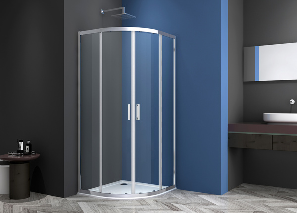 Душевой уголок AVS Раунд Изи 100x100 профиль хром, стекло прозрачное Душевой уголок AVS Раунд Изи 100x100 профиль хром, стекло прозрачное