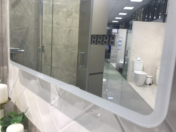 Зеркало 600х800 Led антизапотевание часы Esbano ES-2073HDS Зеркало 600х800 Led антизапотевание часы Esbano ES-2073HDS