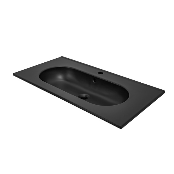 Раковина мебельная AVS Вернисаж 91х47 черная матовая Раковина мебельная AVS Вернисаж 91х47 черная матовая