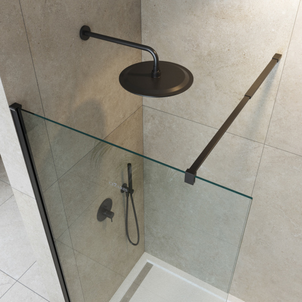 Душевая перегородка Cezares Liberta LIBERTA-L-1-95-C-NERO 95 профиль черный, прозрачное стекло Душевая перегородка Cezares Liberta LIBERTA-L-1-95-C-NERO 95 профиль черный, прозрачное стекло