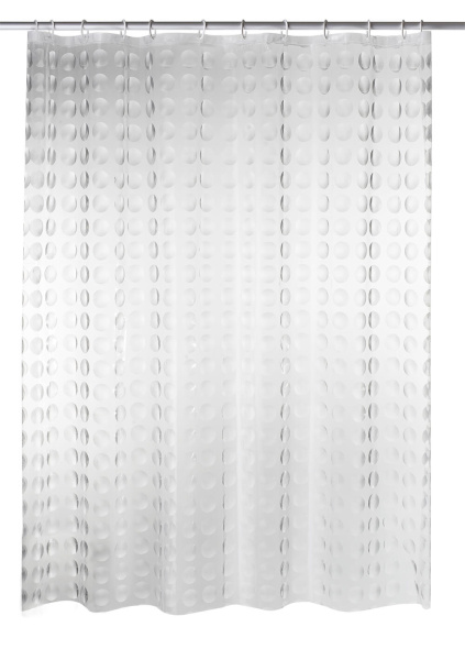 Штора для ванных комнат Loupe полупрозрачный 180*200 Штора для ванных комнат Loupe полупрозрачный 180*200