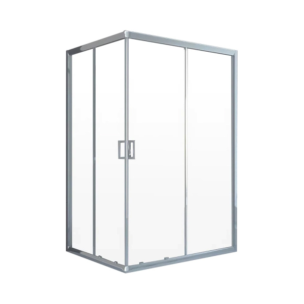 Душевой уголок Veconi Rovigo RV-10 100х80 профиль хром, стекло прозрачное Душевой уголок Veconi Rovigo RV-10 100х80 профиль хром, стекло прозрачное