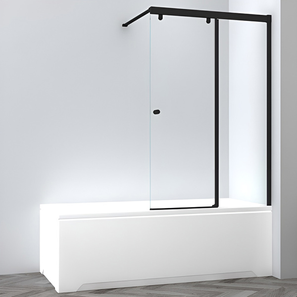 Шторка на ванну AVS Перла 100 R профиль черный матовый, стекло прозрачное Шторка на ванну AVS Перла 100 R профиль черный матовый, стекло прозрачное