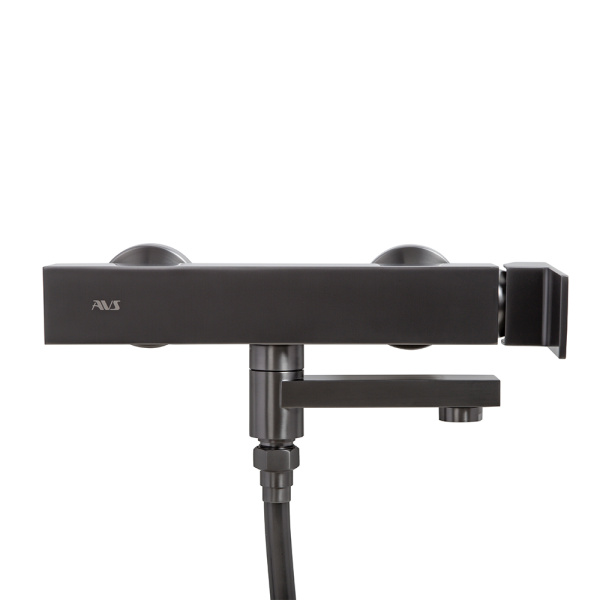 Смеситель для ванны с душем AVS Cube оружейная сталь Смеситель для ванны с душем AVS Cube оружейная сталь