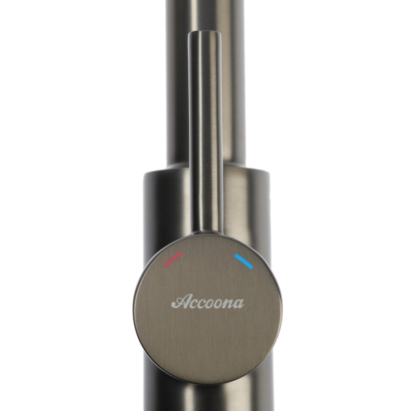 Смеситель для кухни Accoona A5179ST-4 Оружейная сталь Смеситель для кухни Accoona A5179ST-4 Оружейная сталь