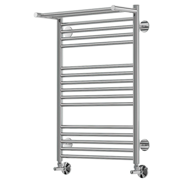 Полотенцесушитель водяной Terminus Аврора П16 50х78 с полкой, хром Полотенцесушитель водяной Terminus Аврора П16 50х78 с полкой, хром