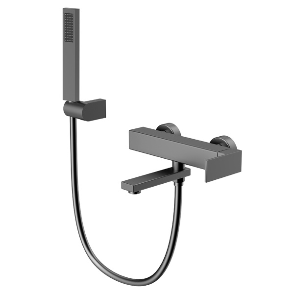 Смеситель для ванны с душем AVS Cube оружейная сталь Смеситель для ванны с душем AVS Cube оружейная сталь