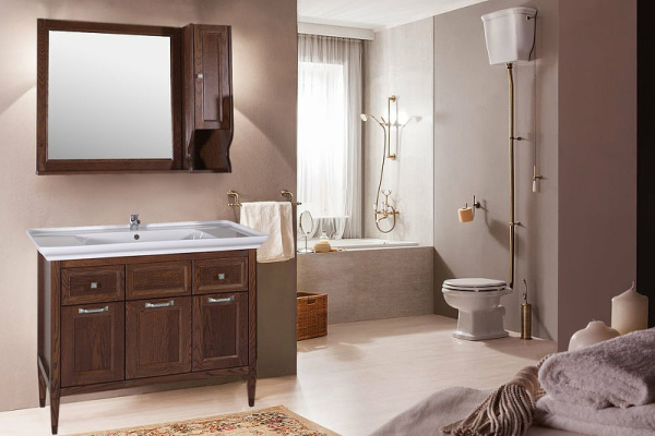 Тумба с раковиной ASB-Woodline Гранда 105 антикварный орех Тумба с раковиной ASB-Woodline Гранда 105 антикварный орех