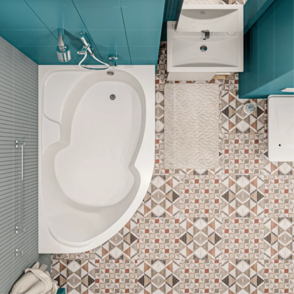 Акриловая ванна 1MarKa Diana 160x100 R белая, без каркаса Акриловая ванна 1MarKa Diana 160x100 R белая, без каркаса