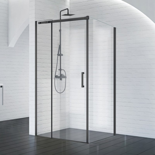Душевой уголок BelBagno Acqua ACQUA-AH-1-130/90-C-NERO 130х90 профиль черный, прозрачное стекло Душевой уголок BelBagno Acqua ACQUA-AH-1-130/90-C-NERO 130х90 профиль черный, прозрачное стекло