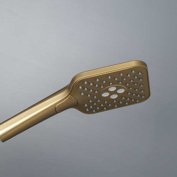 Душевая лейка AVS Cube брашированное золото Душевая лейка AVS Cube брашированное золото