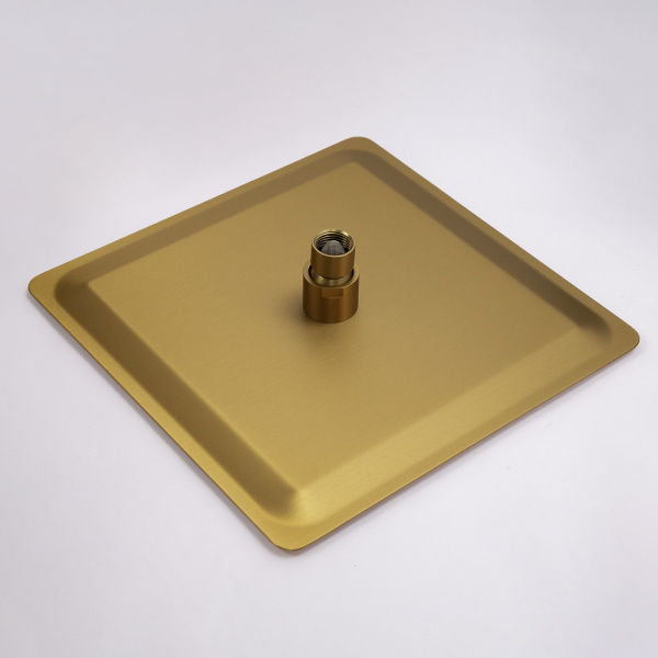 Душевой комплект AVS Luxury 3в1 квадратный, брашированное золото Душевой комплект AVS Luxury 3в1 квадратный, брашированное золото