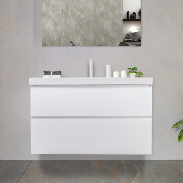 Тумба с раковиной AVS Гармония 100 белая (раковина 02 белая глянцевая) Тумба с раковиной AVS Гармония 100 белая (раковина 02 белая глянцевая)