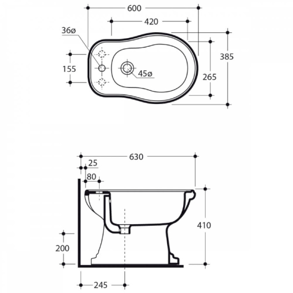 Биде напольноеBELLA MIGLIORE Биде напольноеBELLA MIGLIORE