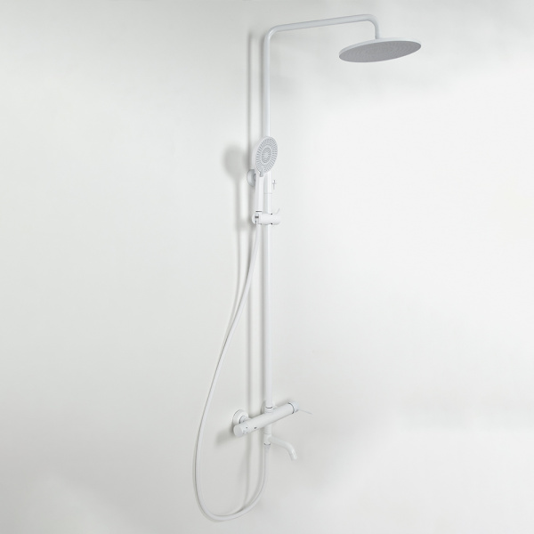 Душевая стойка AVS Slimmer белый матовый Душевая стойка AVS Slimmer белый матовый