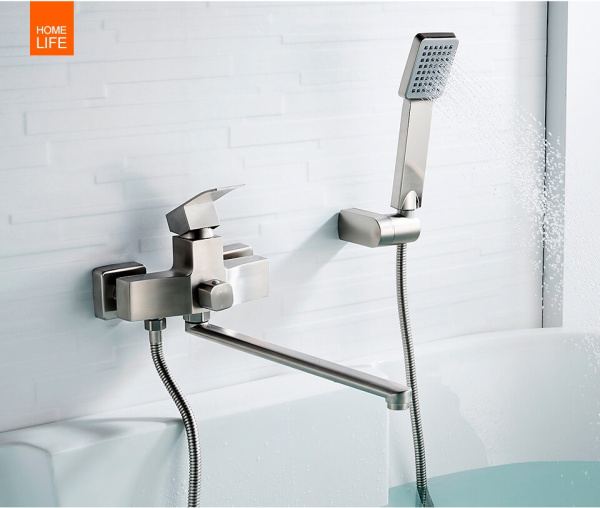 Смеситель универсальный Accoona Н206 A71206 сталь Смеситель универсальный Accoona Н206 A71206 сталь