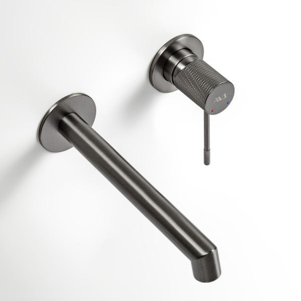 Смеситель для раковины AVS Seeme с внутренней частью, оружейная сталь Смеситель для раковины AVS Seeme с внутренней частью, оружейная сталь