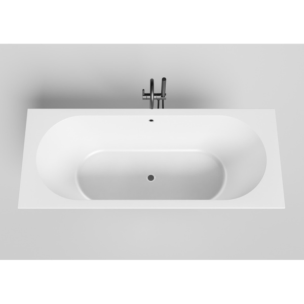 Ванна из искусственного камня Salini Ornella Axis S-Sense 170x75 белая, с ножками  Ванна из искусственного камня Salini Ornella Axis S-Sense 170x75 белая, с ножками
