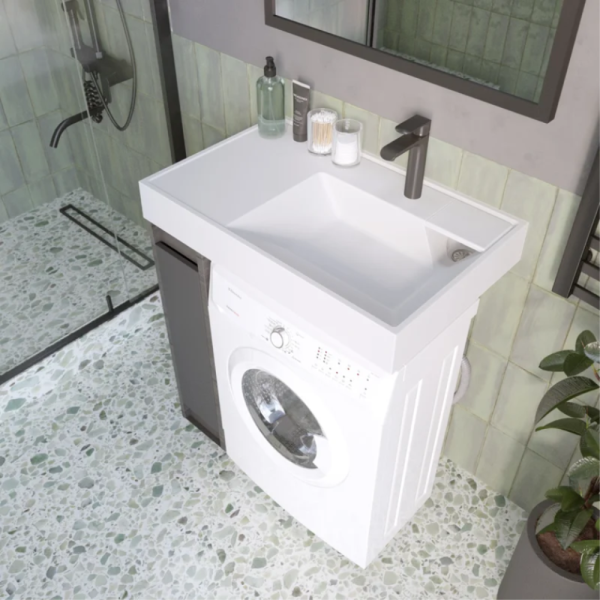 Раковина над стиральной машиной Madera Vega 80 белая Раковина над стиральной машиной Madera Vega 80 белая