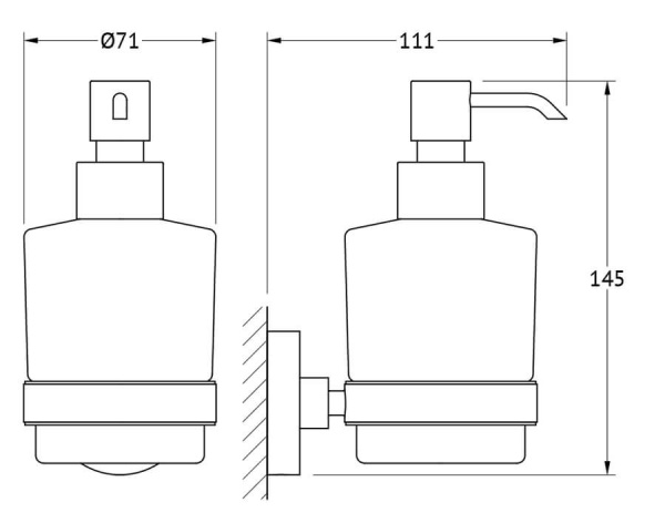 Дозатор для жидкого мыла стеклянный Harmonie Artwelle HAR 015 Дозатор для жидкого мыла стеклянный Harmonie Artwelle HAR 015