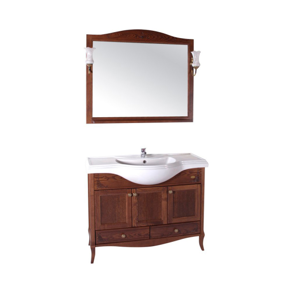 Тумба с раковиной ASB-Woodline Салерно 105 орех антикварный Тумба с раковиной ASB-Woodline Салерно 105 орех антикварный