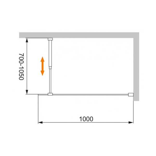 Душевая перегородка Cezares Liberta LIBERTA-L-1-100-C-NERO 100 профиль черный, прозрачное стекло Душевая перегородка Cezares Liberta LIBERTA-L-1-100-C-NERO 100 профиль черный, прозрачное стекло