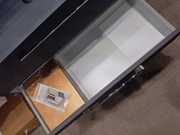 Тумба 1000 2ящ подвес + раковина OW15 стекл Графит ACCORD CAPRIGO Тумба 1000 2ящ подвес + раковина OW15 стекл Графит ACCORD CAPRIGO