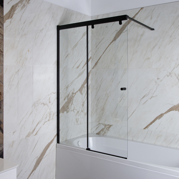 Шторка на ванну AVS Перла 100 L профиль черный матовый, стекло прозрачное Шторка на ванну AVS Перла 100 L профиль черный матовый, стекло прозрачное