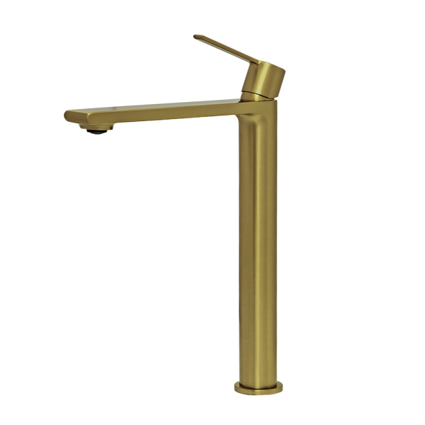 Смеситель для раковины AVS Elegant высокий, брашированное золото Смеситель для раковины AVS Elegant высокий, брашированное золото